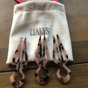 Brown Lialys  Hair Styling Clips
